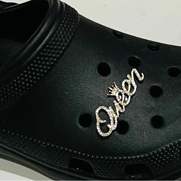 0 Bling Croc Charms, Luxury Rhinestones in Gold, Crystal Croc Charm. BarbieCore - Picture 5 of 10